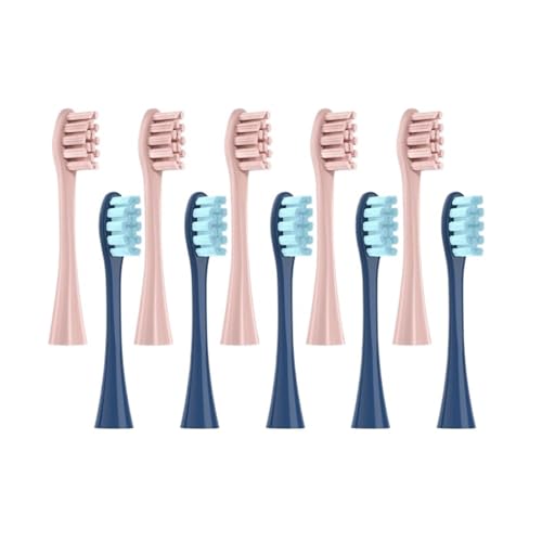 ���u���V�w�b�h Oclean X PRO/Z1/F1/One/Air 2/SE �\�t�g�m�Y���ƌ݊������� �^�󖧕p�b�P�[�W(5Pink5Blue)