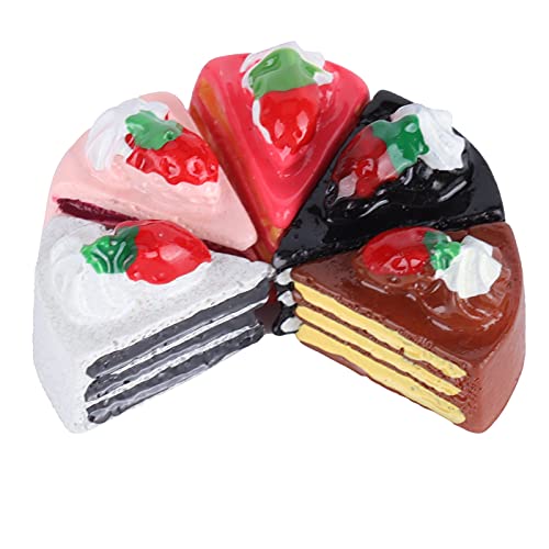 Gâteaux de simulation, adorables jouets miniatures de desserts en résine pour décorations de cuisine de maison de poupée Cover
