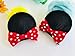 Red Polka Dot Bow Clips for Baby Girls Toddlers Hair Clips Costume Accessory: M3 (MC Clip-L)