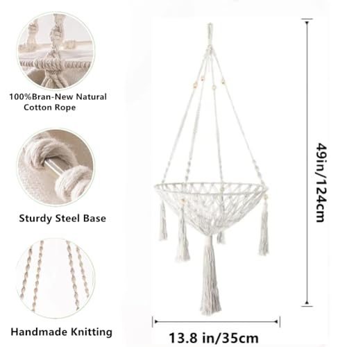 Nicoone Hamaca para gatos, cama colgante de algodón para gatos, hamaca de ventana, cama para gatos, nidos colgantes para dormir, jugar, escalar y descansar - imagen 3