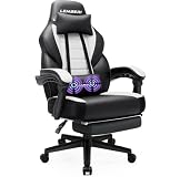 LEMBERI Gaming Chairs with Footrest,Ergonomic Video Game Chairs for Adults,Big and Tall Gaming Chair 400lb Weight Capacity, Racing Style Gaming Computer Gamer Chair with Headrest and Lumbar Support