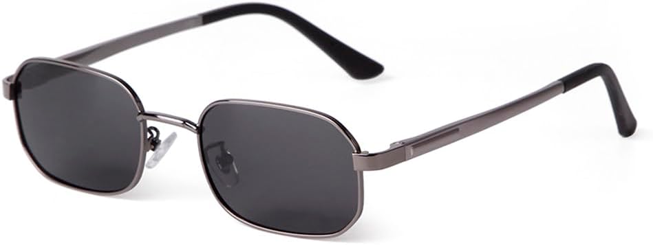 Fashion Small Rectangle Sunglasses Men Women Trendy Green Driving Sun Glasses Luxury Metal Frame Eyewear