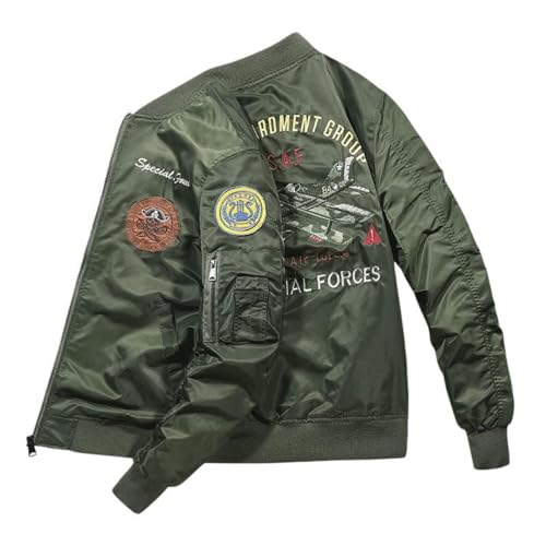 Blouson bomber brodé chaud homme vêtement idéal pour les sorties en ville