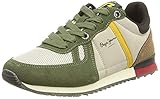  Pepe Jeans London Sydney Combi Boy AW21, Zapatilla, 765 Khaki Verde, 38 EU