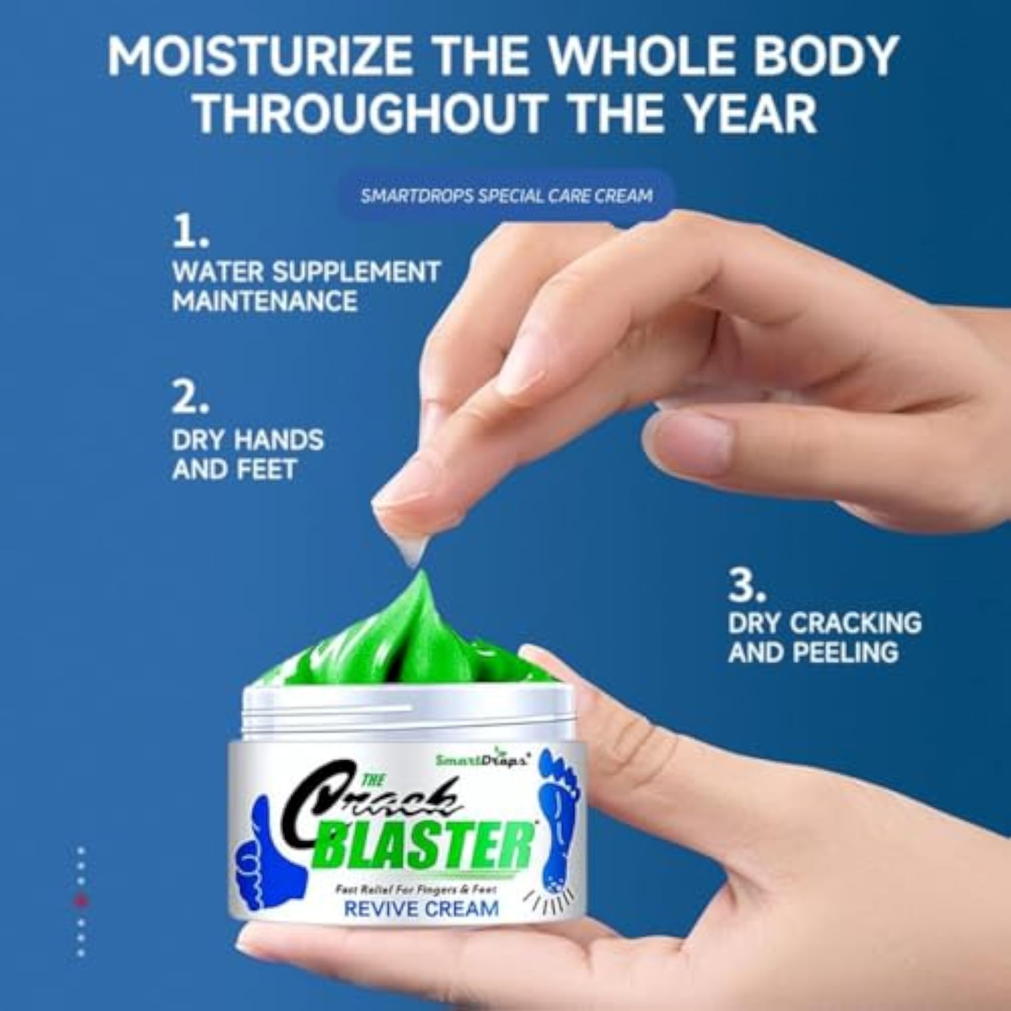 Deep Moisturizing Foot Cream for Softening Feet & Elbows, 50gm