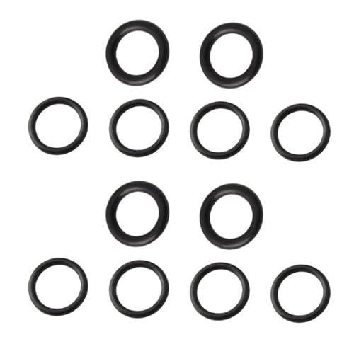 HOMOCONO 12pcs Rubber Gaskets for Bike Disc Brakes Round Seal O-Ring High Temperature Resistant Corrosion Resistant Lightweight and Practical for Mountain and Road Bicycles