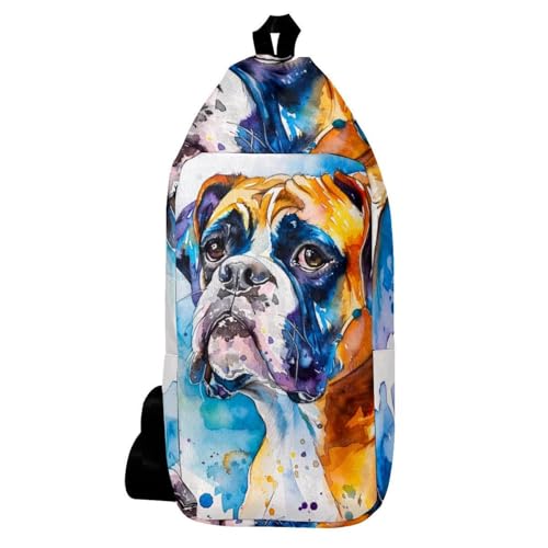 Sac à dos aquarelle randonnée multicolore compact sac à bandoulière