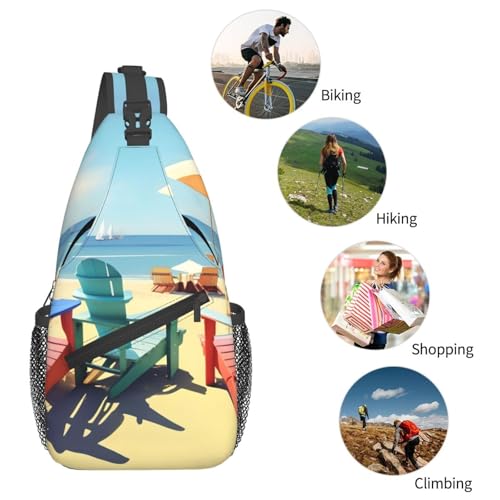 Bolso Cruzado Urbano Negro para Deporte y Senderismo miniatura 6