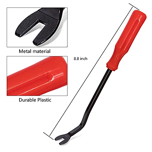 Car Push Retainer Clips, Ginsco 210 Pcs Auto Fasteners Assortment Plastic Push Pin Rivets Expansion Screws Replacement With Auto Trim Removal Tool Fastener Remover For Door Trim Panel Fender #TOP2