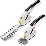NETTA 2-in-1 Cordless Hedge Trimmer & Grass Shear, 7.2V Rechargeable Lithium-Ion Battery 1500mAh, Small Hedge Trimmer Cordless with 2 Interchangeable Blades Mini Strimmer Cordles for Edging & Pruning