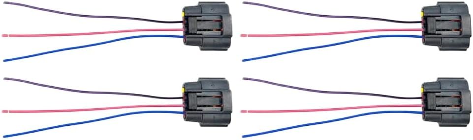 4x Ignition Coils Wire Harness Plug 1831A042 1832A042 H6T11471 UF599 Compatible With Lancer Evolution Ralliart EVO 10 EVOX 10 2.0