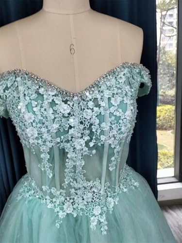 Forward Short Lace A Line Applique Homecoming Dresses for Teens Tulle Dress with Off Shoulder Princess Ball Gowns4
