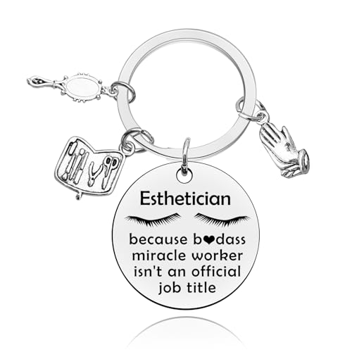 Esthetician Gifts for Women Men Inspirational Gifts for Women Keychain