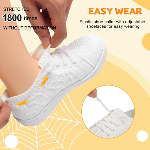 Image of JOINFREE Toddler Shoes Girls Boys Wide Barefoot Shoes Minimalist Walking Sneakers Zero Drop Slip on Tennis Shoe Breathable Naturally Flexible