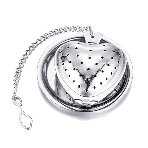 7Pcs Tea Infuser Loose Leaf Tea Strainer Stainless Steel Tea Ball Diffuser With Chain And Drip Tray Small Tea Filter Set For Mug Teapot Herbal Spices #TOP3