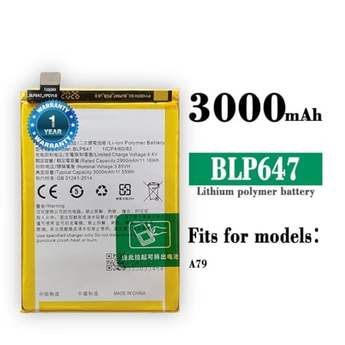 Image of Original BLP647 Battery for Oppo A79 4G (2017) - (3000mAh) Battery 1 Year Warranty**** (MAR149)