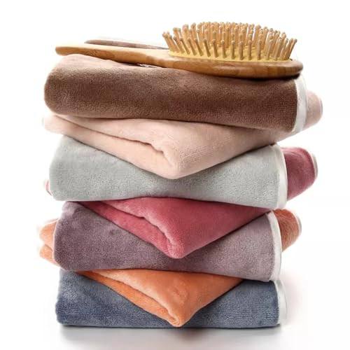 Image of Microfiber Gym Towel Set of 6 for Men & Women, 500 GSM Quick Dry Sweat Towel, Highly Absorbent Workout, Sports, Yoga, Fitness, Running, Exercise, Travel & Hand Towels, Multicolor