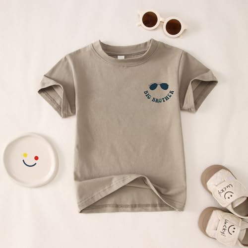 Big Brother Shirt for Toddler Baby Boys Cool Big Bro Club T-Shirt Kids Promoted Big Brother Announcement Outfit4