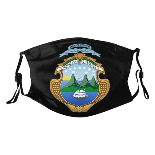 Coat of Arms of Costa Rica Adult Dust Mask Adjustable Dust Face with 2 Filter42