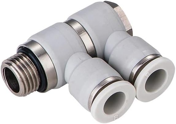 10Pcs/Lot PHT2 Air Vacuum Fitting Universal 360 Swivel Rotate M5 1/8 1/4 3/8 1/2 Connector Air Flow Fitting(PHT2-10-03 10mm 3-8,R Thread)