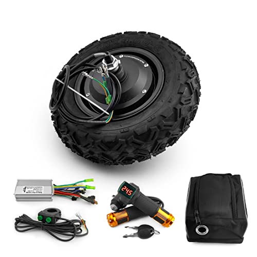  24V 36V 48V 350W Off road Rough Tyre 10 pollici ruota carriola Scooter Gear Hub Kit motore (48V350W throttle)