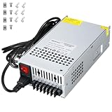 MEISHILE 12V 100A 1200W Alimentazione Adattatore CA a CC Traspermatori Alimentatore Convertitore per Lampada a striscia LED, Amplificatore, Macchina, 230V 220V a 12Volt 30A 40A 50A 60A 70A 80Amp