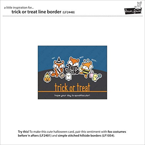 Lawn Cuts Custom Craft Die -Trick Or Treat Line Border - Image 2