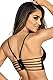 Axami Dame BH Spitze Sexy Träger Streifen Schleife V-9441, Schwarz,80B