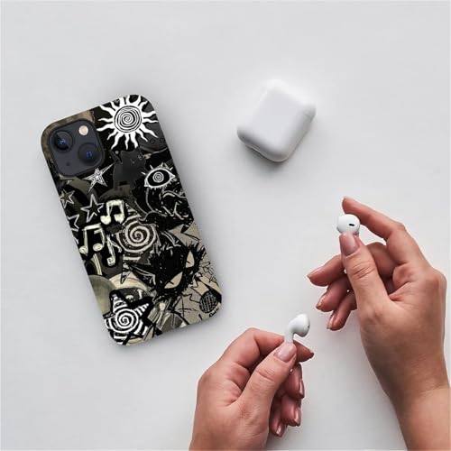 Coque iPhone 15 gothique chat noir compagnon idéal de vos soirées