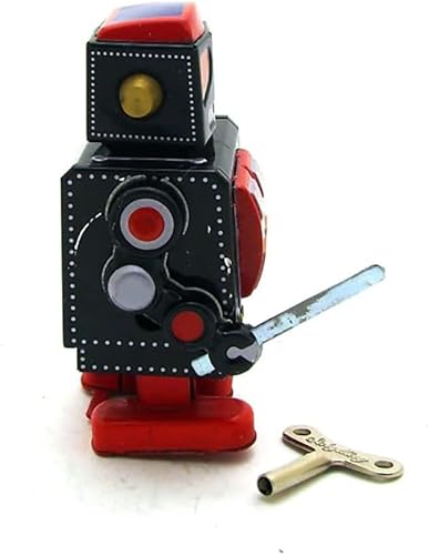 Miniatura 3 de Nostalgic Wind Up Toy MS517 Robot Tin Toys Vintage Collectible Kids Gift for Boys Girls Parent-Child Interaction