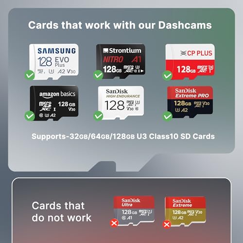 Crossbeats RoadEye 3.0 4K UHD 8MP Dash Camera for Car Front and Rear| Sony STARVIS IMX335 Sensor| GPS Logger & ADAS (4K UHD)