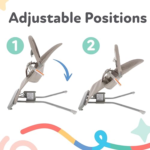 image for Nuby Baby Bouncer Seat - Portable Infant Bouncer with Music, Fun Sound