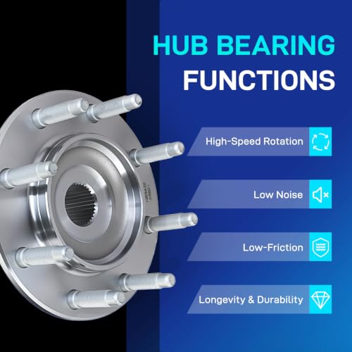 Image of BDELI 4WD Front Wheel Bearing Assembly Fit for Chevy Silverado GMC Sierra
