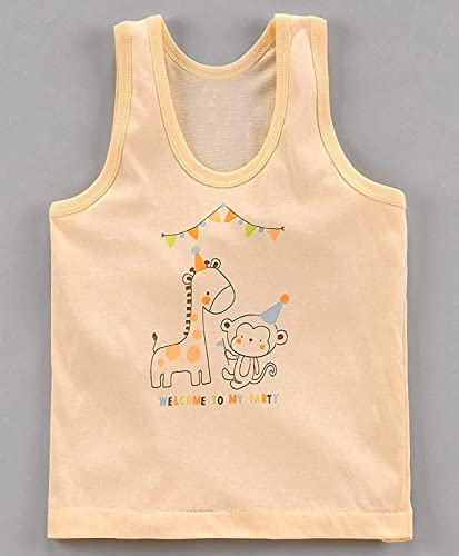 Image of cotton Printed Baby Vest for Kids Cotton Sleeveless Sando Baniyan Toddler Innerwear Baby Cloth for Boys & Girls Pack of 6 |