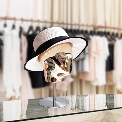 Support de tête de perruque en métal robuste pour mannequin et chapeau - 7