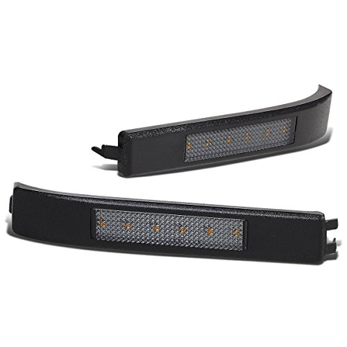 Auto Dynasty Compatible with Ford F-150 Smoke Lens Towing Side Mirror Turn Signal Light (Amber LED)