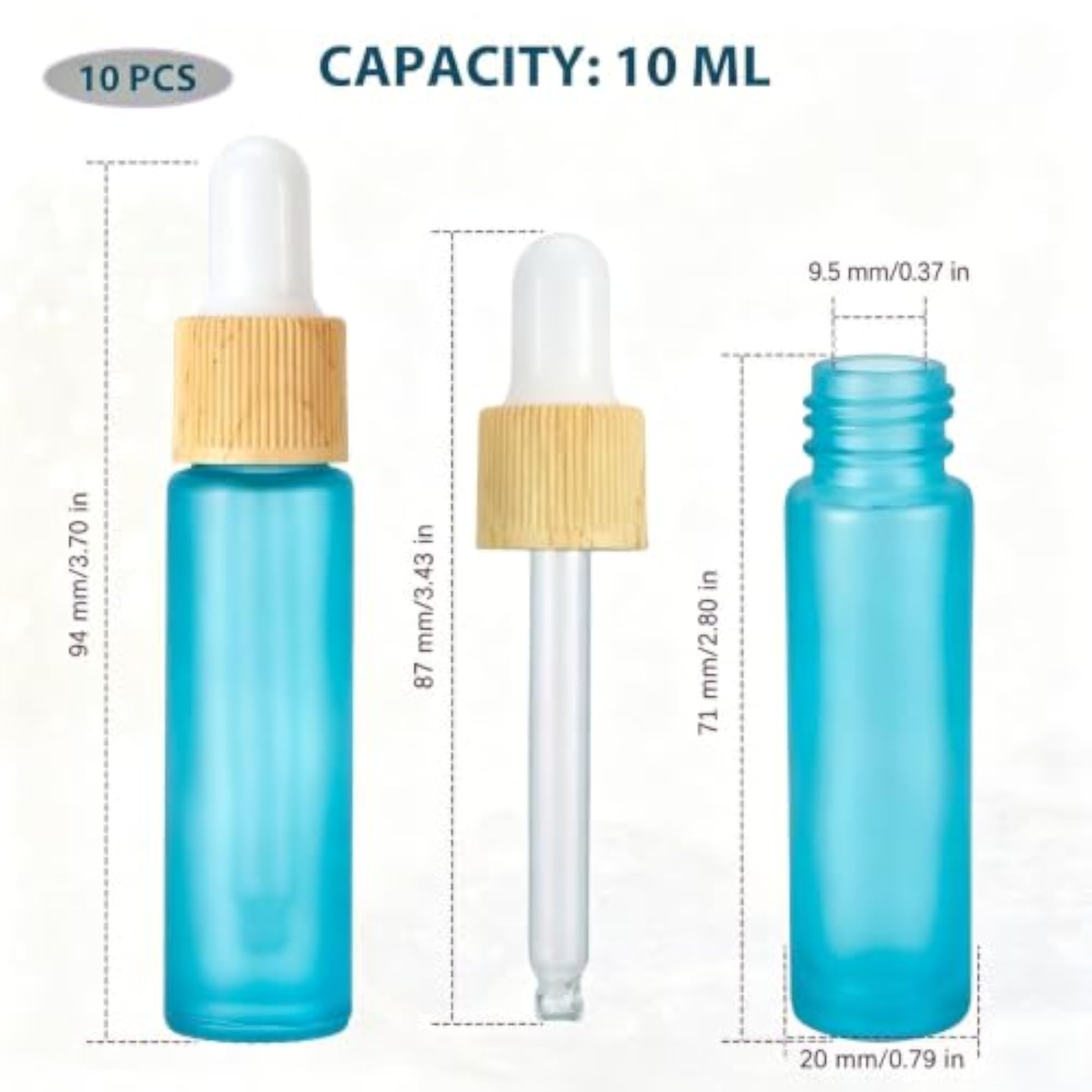 10ml Essential Oil Dropper Glass Bottle 10pcs