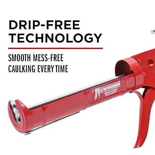 image for Newborn 189D Drip-Free Super Ratchet Rod Cradle Caulking Gun, 1/10 Gal