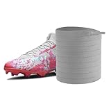 UamGlsob 6mm Soccer Shoelaces for Nike Mercurial Shoes, 1/4'' Thin Flat Cleat Shoe Laces Replacement Strings for Football Trainer Sneakers (Grey, 63'/160cm)