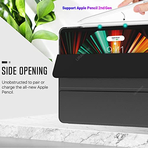 Image of LIRAMARK Ultra Hybrid Pro Back Cover Case Compatible with Apple iPad Pro 11 inch 2020 2nd Gen - Black