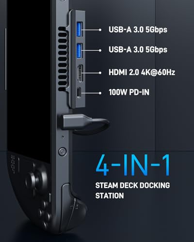 Station d'accueil Steam Deck multiport HDMI 4K 60Hz 100W