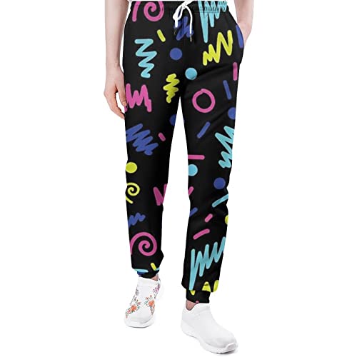 Mens Womens Sweatpants 80S 90S Joggers Pants With Pocket Lounge Workout Running Tapered Athletic Casual Pants,Gifts For Friend,5Xl #TOP24