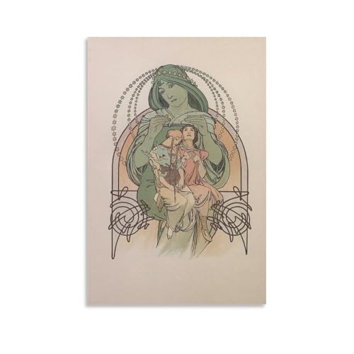Alphonse Mucha peinture poster pour une décoration de chambre à coucher esthétique