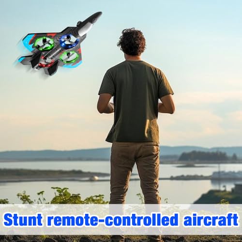 Mineup Avión Teledirigido, 2,4 GHz Avión De Control Remoto, Planeador Volante Con Luz LED, Aviones De Radiocontrol Para Niños, Principiantes, Adultos, Regalo De Juguete - imagen 7