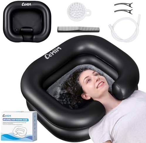 Circa Air Inflatable Hair Washing Basin For Bedridden - Wash Hair In B With Inflatable Shampoo Basin Portable Shampoo Bowl With Pillow For Extra Comfort The Perfect Inflatable Sink For Locs Detox - View #7