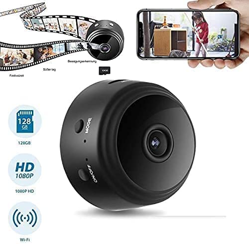 Mini Wifi Camera,Wireless Small Camera Home Security Surveillance Camera,Motion Detection,Night Vision,Portable Nanny Camera Indoor And Outdoor Baby Surveillance Camera,App Remote Surveillance Camera #TOP7