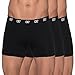 Produktbild CR7 CRISTIANO RONALDO Herren Enganliegende Boxershorts (3er-Pack), Schwarz, M
