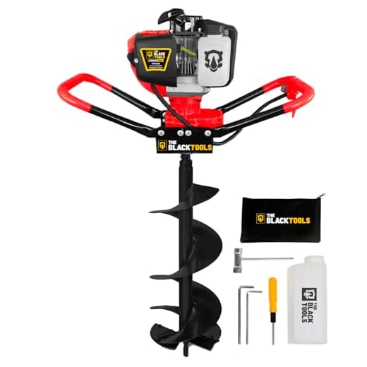 Perfurador De Solo Gasolina Trado 52cc Com Broca 200mm Tpf2000 The Black Tools