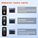 Nilight Arrows Motor Polarity Reverse Momentary Rocker Switch DPDT 20A 12V 24V 7PIN (ON) Off (ON) Toggle Wire Up Down Carling for Car Boat Truck Linear Actuator Trailer