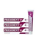 President KIT 3 DENTIFRICIO PROFI con Clorexidina 0,20% Azione Igienizzante Antibatterica intensiva per parodontopatie, gengive irritate sanguinanti e dopo interventi chirurgici. RDA 30. 3X75ml
